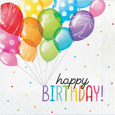 Balloon Bash Luncheon Napkin 16ct by Creative Converting