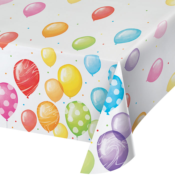 Balloon Bash Tablecover, Paper 1ct by Creative Converting