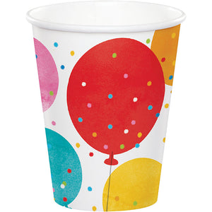 Confetti Balloons Hot/Cold Cup 8oz. 8ct by Creative Converting