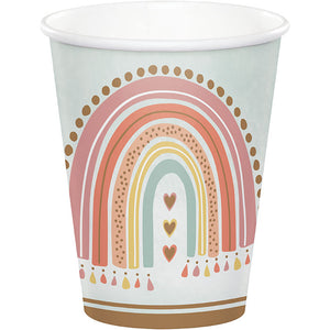 Boho Rainbow Hot/Cold Cup 9oz. 8ct by Creative Converting