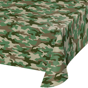 Camo Plastic Tablecover 54" x 108", All Over Print by Creative Converting