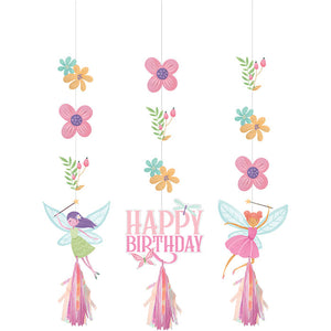 Fairy Forest Hanging Cutouts w/ Tassels 3ct by Creative Converting
