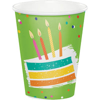 Festive Cake Hot/Cold Cup 9oz. 8ct by Creative Converting