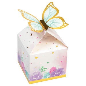 Butterfly Shimmer Treat Box, Foil 8ct by Creative Converting