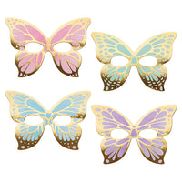 Butterfly Shimmer Paper Masks, Foil 8ct