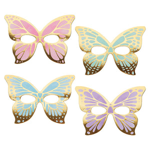Butterfly Shimmer Paper Masks, Foil 8ct by Creative Converting