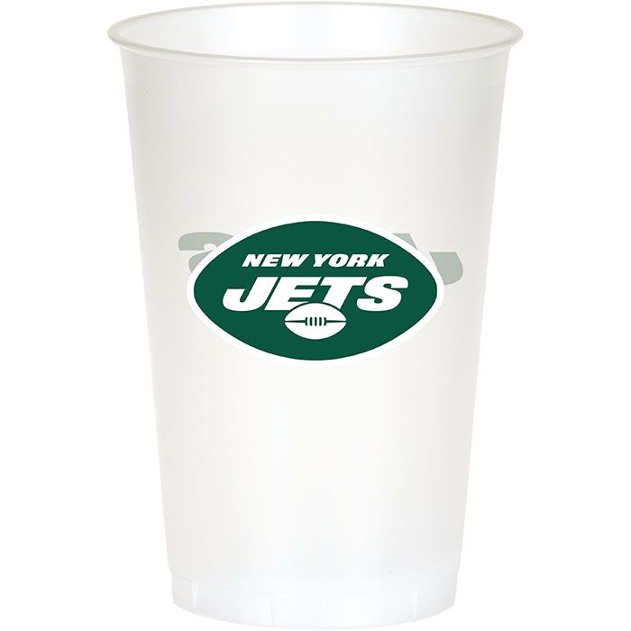 New York Jets Plastic Cup, 20oz 8ct
