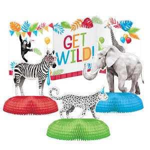 Party Animals Centerpiece 3D w/ HC 4ct by Creative Converting