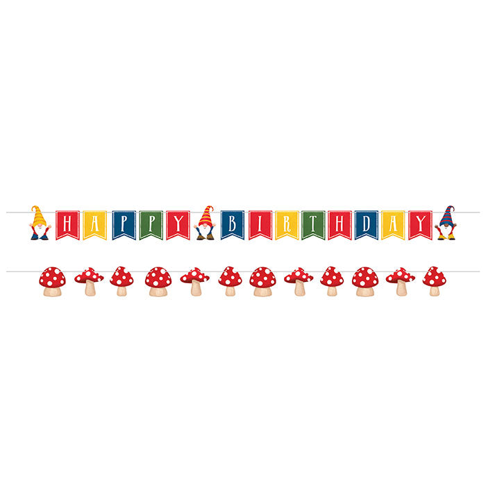 Creative Converting Party Gnomes Shaped Banner with String