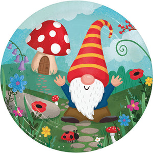 Party Gnomes Dessert Plate 8ct by Creative Converting