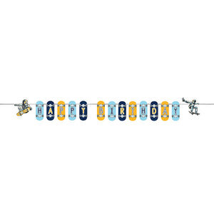 Space Skater Shaped Banner w/ Ribbon 1ct by Creative Converting