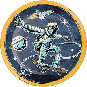 Space Skater Dinner Plate 8ct by Creative Converting