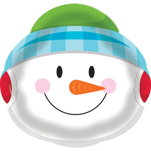 Plastic Tray 14" Snowman by Creative Converting