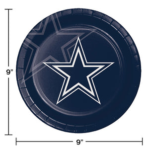 Dallas Cowboys Paper Plates, 8 ct Party Decoration