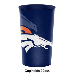 Denver Broncos Plastic Cup, 22 Oz Party Decoration