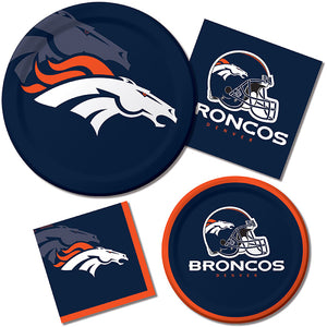 Denver Broncos Paper Plates, 8 ct Party Supplies