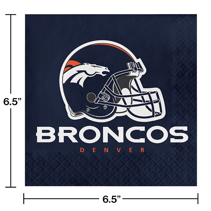 Denver Broncos Napkins, 16 ct Party Decoration
