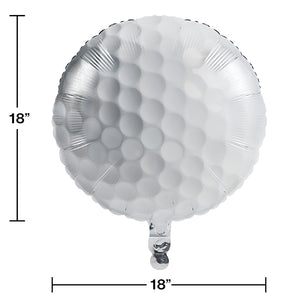 Sports Fanatic Golf Metallic Balloon 18" Party Decoration