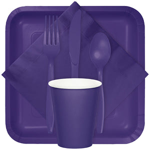 Purple Assorted Plastic Cutlery, 24 ct Party Supplies