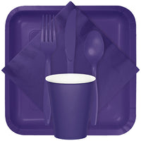 Purple Hot/Cold Paper Paper Cups 9 Oz., 24 ct Party Supplies