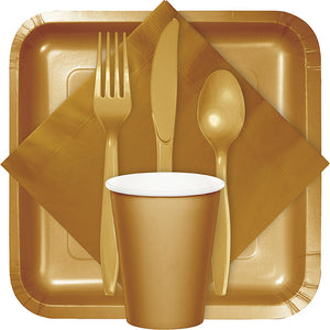 Glittering Gold Plastic Forks, 50 ct Party Supplies