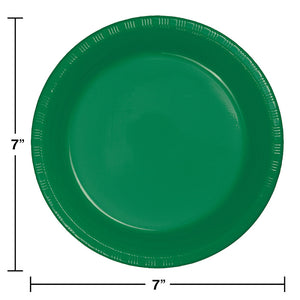 Emerald Green Plastic Dessert Plates, 20 ct Party Decoration