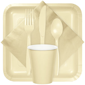 Ivory Beverage Napkin 2Ply, 50 ct Party Supplies