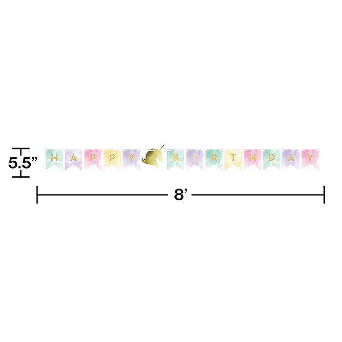 Sparkle Unicorn Party Banner