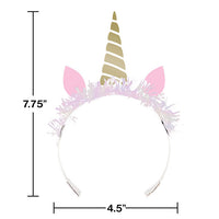 Unicorn Sparkle Tiaras, 8 ct