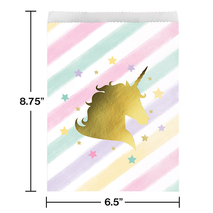 Sparkle Unicorn Treat Bags, 10 ct Party Decoration