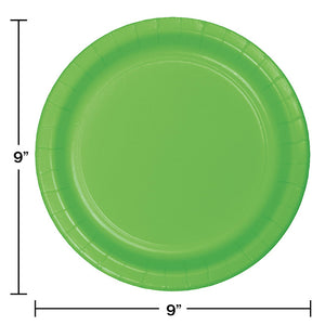 Fresh Lime Green Banquet Plates, 24 ct Party Decoration