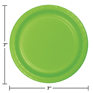 Fresh Lime Green Dessert Plates, 24 ct Party Decoration