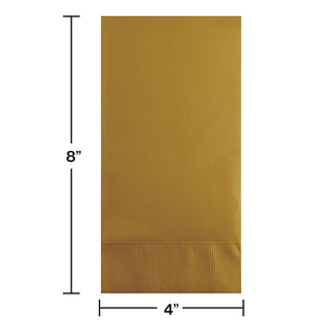 Glittering Gold Guest Towel, 3 Ply, 16 ct Party Decoration