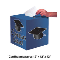 Blue Graduation Card Box Party Decoration