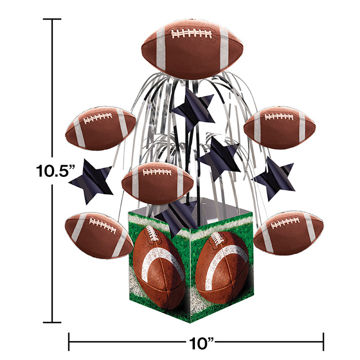 Tailgate Rush Cascading Foil Centerpiece Party Decoration