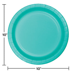 Teal Lagoon Banquet Plates, 24 ct Party Decoration