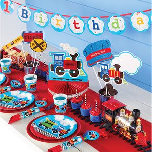 All Aboard Train Dessert Plates, 8 ct Party Supplies