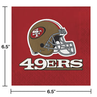 San Francisco 49Ers Napkins, 16 ct Party Decoration