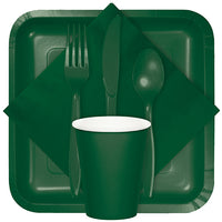 Hunter Green Plastic Knives, 24 ct Party Supplies