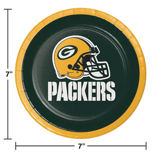 Green Bay Packers Dessert Plates, 8 ct Party Decoration
