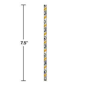 Green Bay Packers Paper Straws, 24 ct Party Decoration