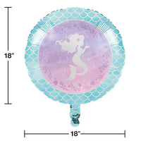 Mermaid Shine Metallic Balloon 18