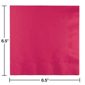 Hot Magenta Luncheon Napkin 2Ply, 50 ct Party Decoration