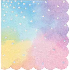 Iridescent Party Beverage Napkins, 16 ct by Creative Converting