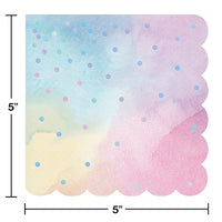 Iridescent Party Beverage Napkins, 16 ct Party Decoration