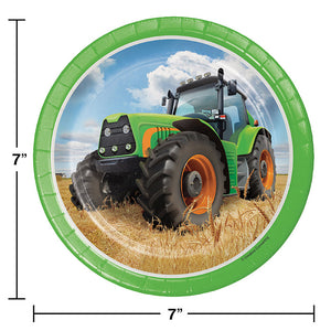 Tractor Time Dessert Plates, 8 ct Party Decoration