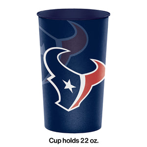 Houston Texans Plastic Cup, 22 Oz Party Decoration
