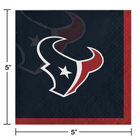 Houston Texans Beverage Napkins, 16 ct Party Decoration