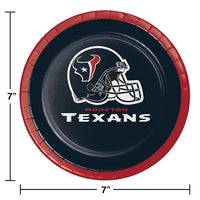 Houston Texans Dessert Plates, 8 ct Party Decoration