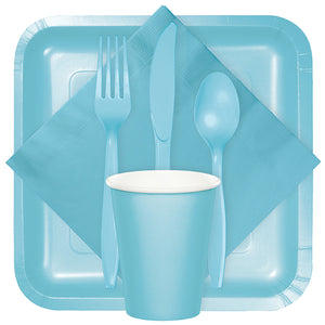 Pastel Blue Plastic Forks, 50 ct Party Supplies